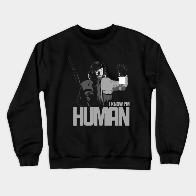 I Know I'm Human Crewneck Sweatshirt by mosgraphix